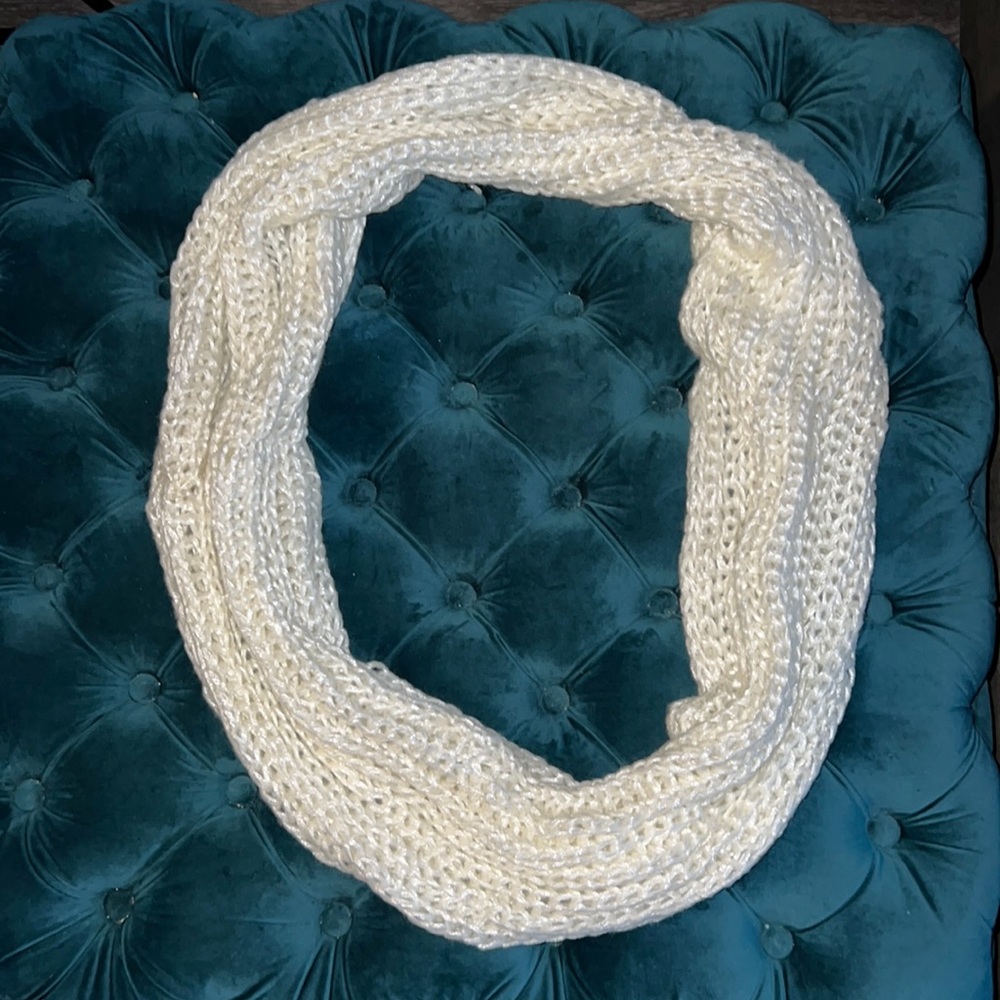 Ivory White Infinity Scarf